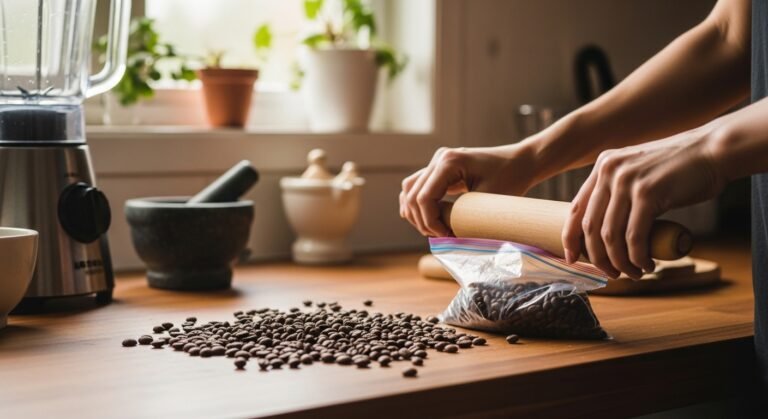 How to Grind Coffee Without a Grinder